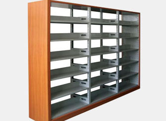 鋼木結(jié)合三節(jié)圖書館書架